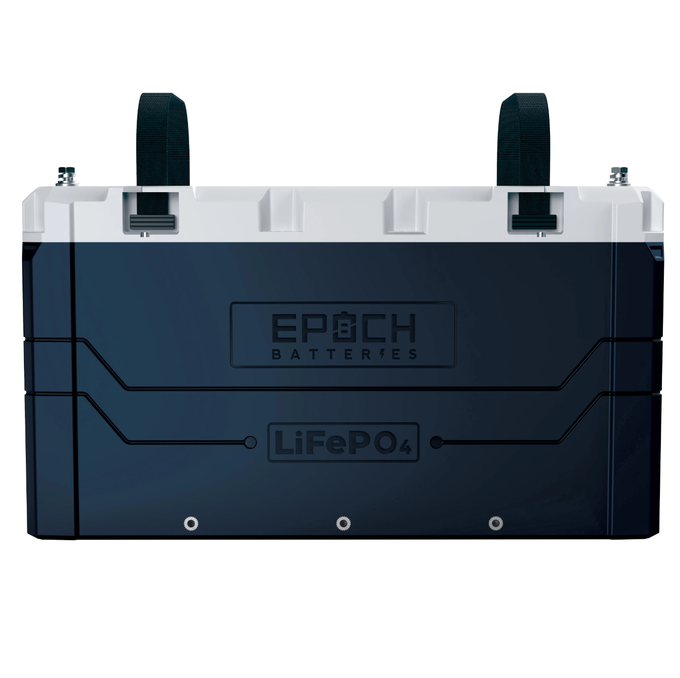 Epoch 12V V2 Elite LiFePO4-accu &mdash; vooraanzicht